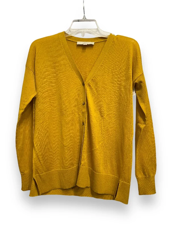 Amazing Deals Cardigan By Loft In Yellow, Size: S