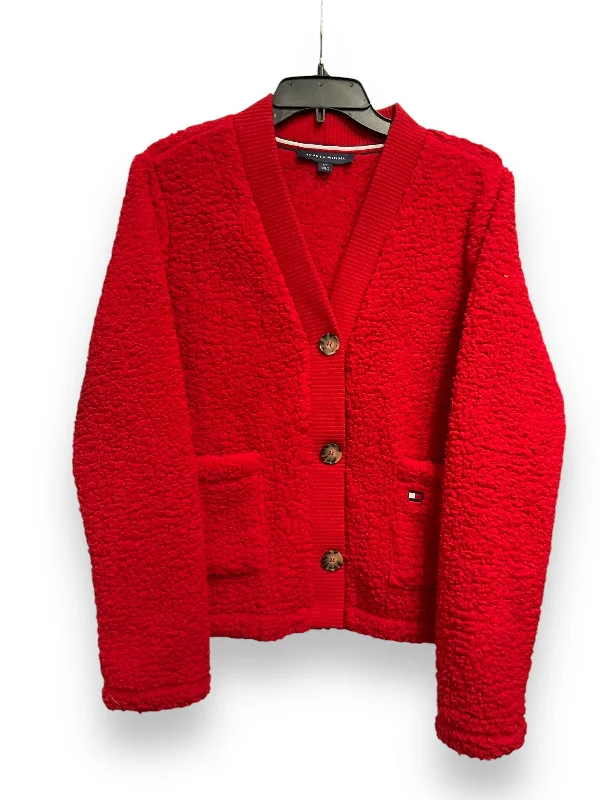Price Fest Cardigan By Tommy Hilfiger In Red, Size: Sp