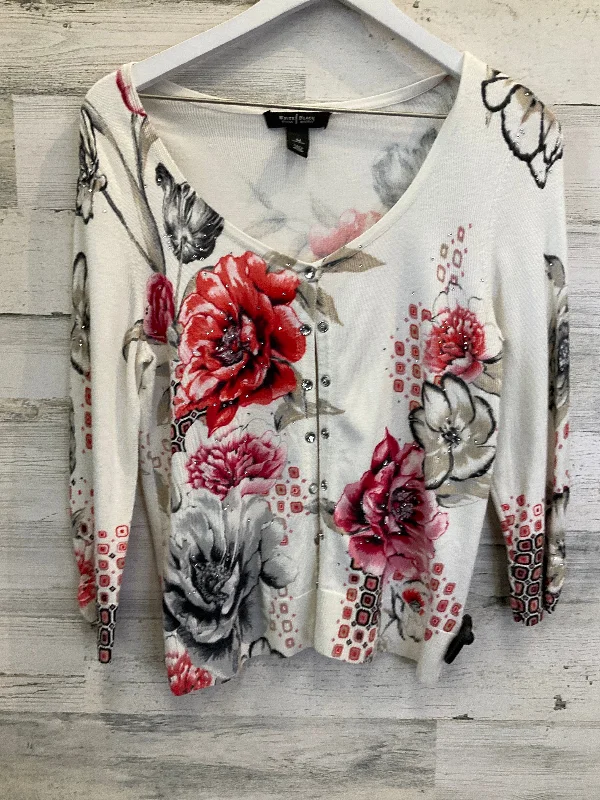 Limited Time Discount Cardigan By White House Black Market In Floral Print, Size: M