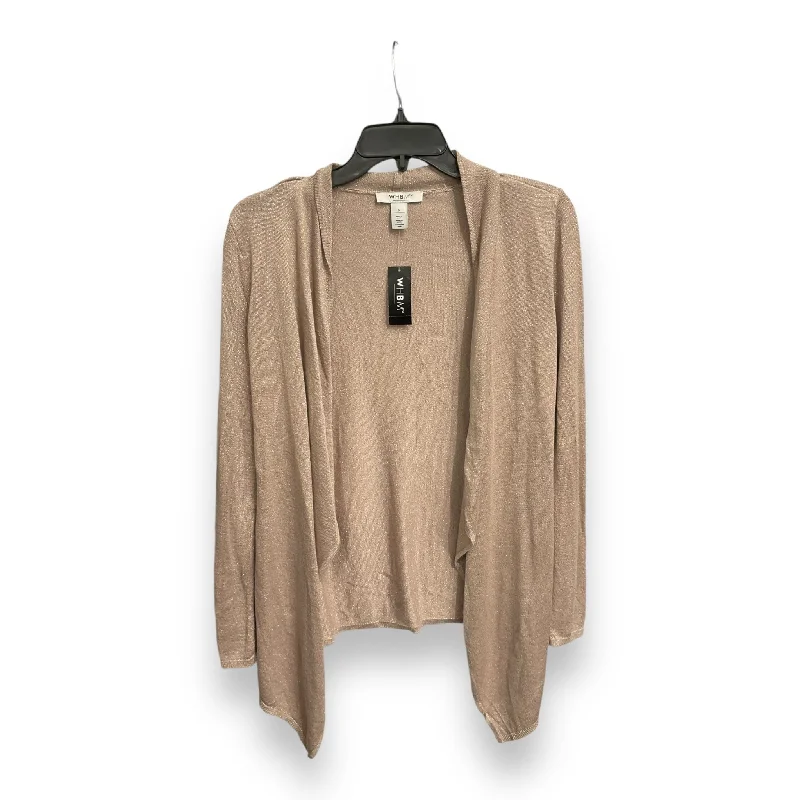 Special Discount Cardigan By White House Black Market In Silver & Tan, Size: S