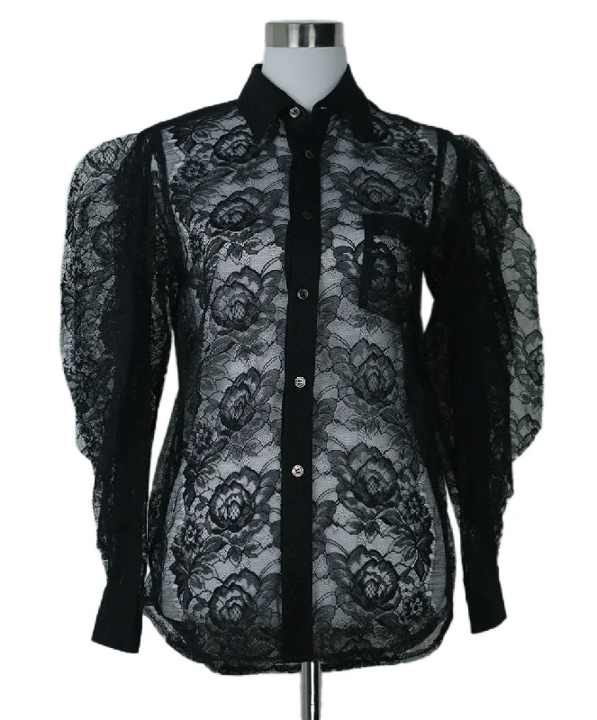 Comme Des Garcons Black Lace Shirt sz 4