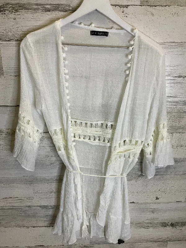 Major Savings Kimono By Zaful In White, Size: Onesize