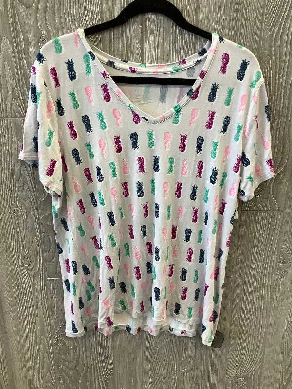 Final Sale Multi-colored Top Short Sleeve Apt 9, Size Xl