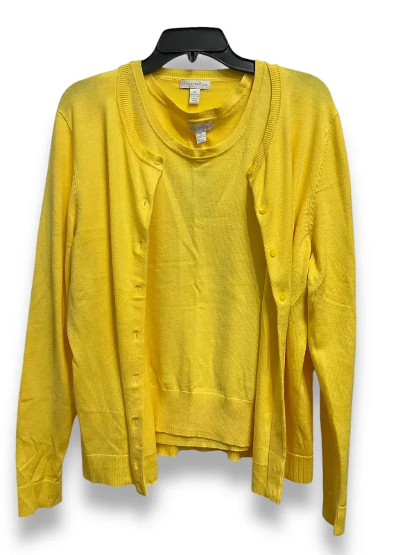 Discount Deals Sweater 2pc By Charter Club In Yellow, Size: Xl