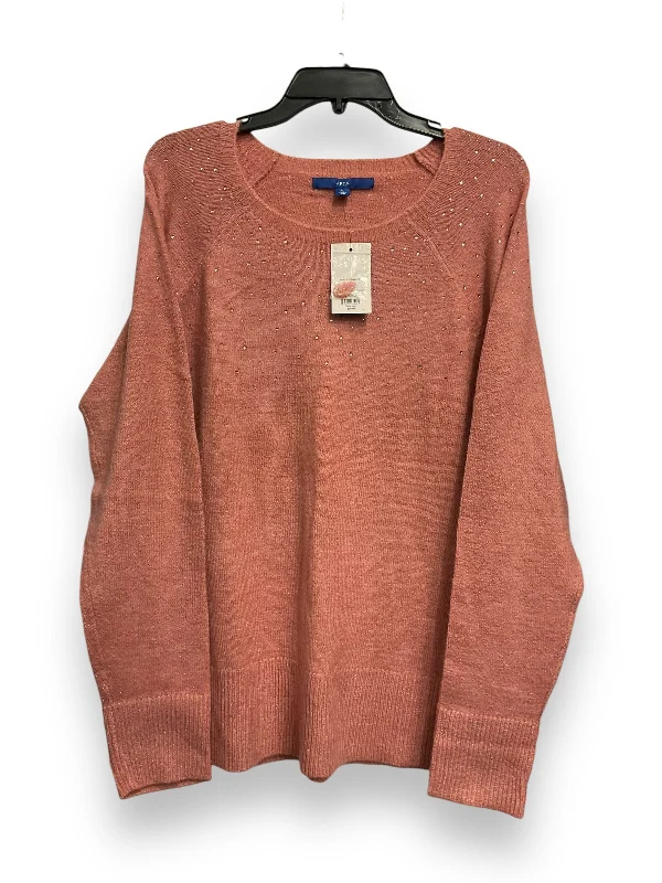 Extra Savings Sweater By Apt 9 In Pink, Size: Xl
