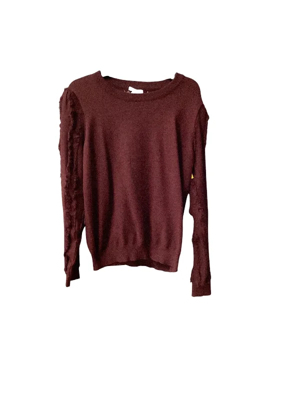 Season Finale Sale Sweater By Bibi In Maroon, Size: M