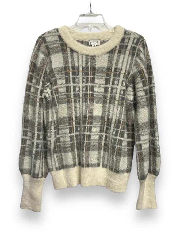 Shop and Save Sweater By Evereve In Plaid Pattern, Size: M