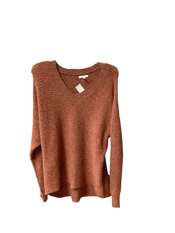 Savings Bonanza Sweater By Maurices In Rust, Size: S
