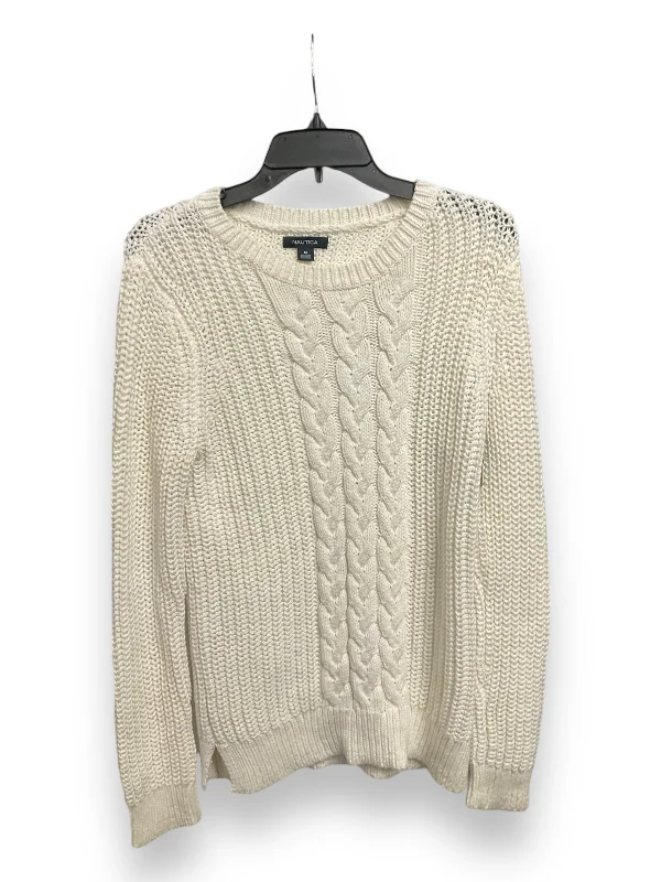 Clearance Sale Sweater By Nautica In Cream, Size: M