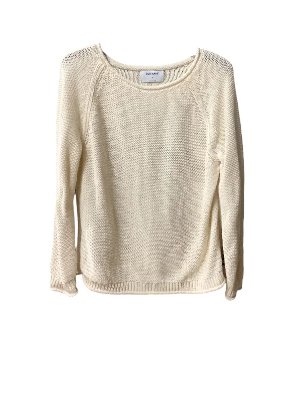 Big Discounts Sweater By Old Navy In Cream, Size: M