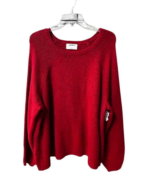 Exclusive Savings Sweater By Old Navy In Red, Size: 1x