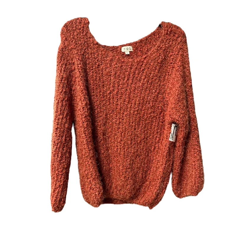 Get It Before It’s Gone Sweater By Pol In Orange, Size: L
