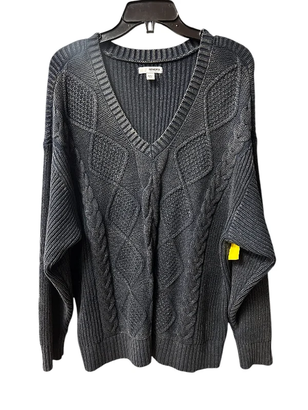 Deal Mania Sweater By Sonoma In Blue, Size: 1x