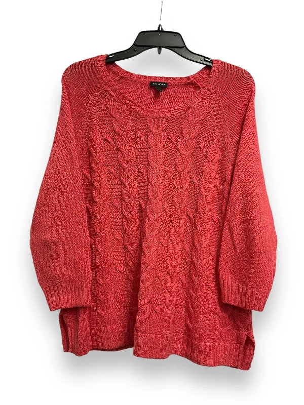 Lowest Price Sweater By Talbots In Coral, Size: M