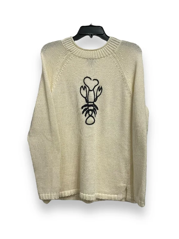 Massive Deals Sweater By Talbots In Cream, Size: M