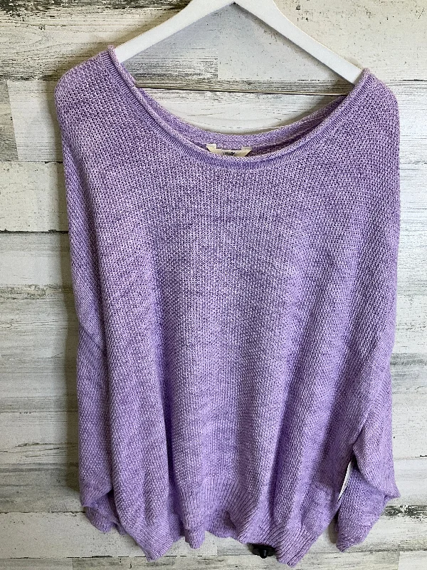 Super Bargain Sweater By Terra & Sky In Purple, Size: 2x
