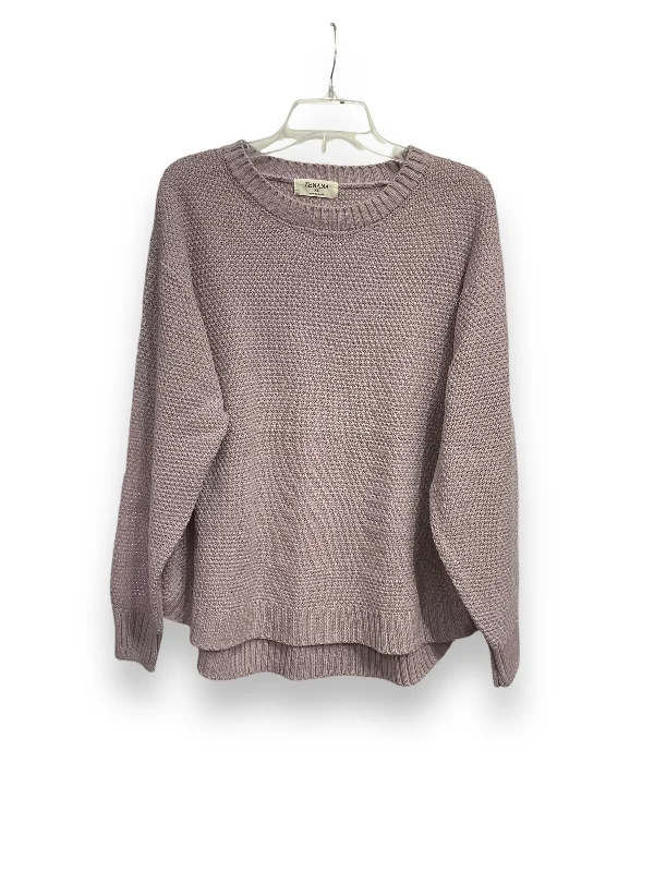 Price Blitz Sweater By Zenana Outfitters In Purple, Size: Xl