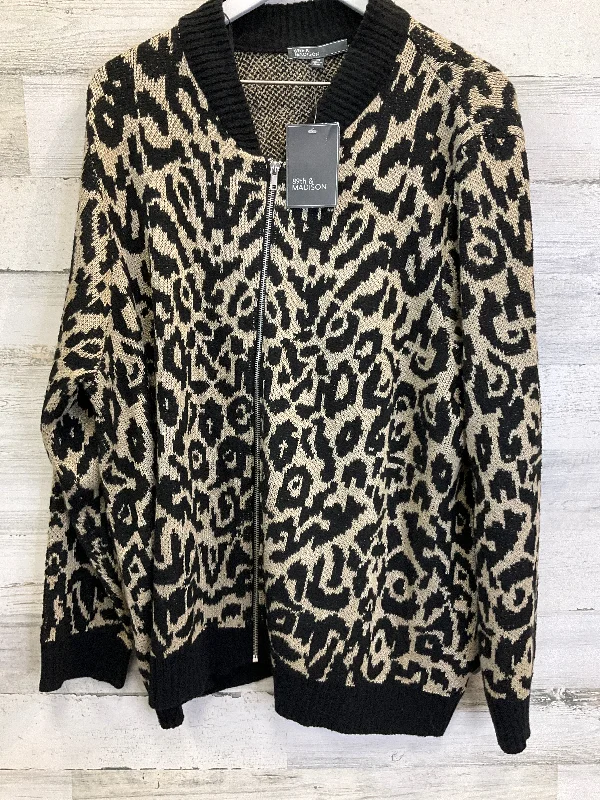 Instant Savings Sweater Cardigan By 89th And Madison In Black & Gold, Size: 3x