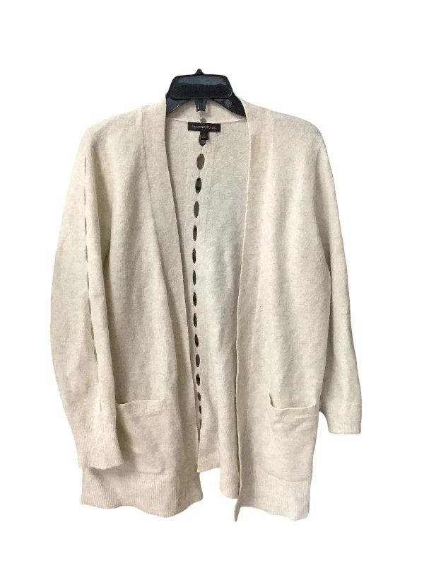 YEAR-End Clearance Sweater Cardigan By Banana Republic In Grey, Size: L