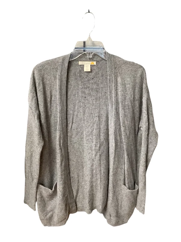 Take Advantage Sweater Cardigan By C And C In Grey, Size: S