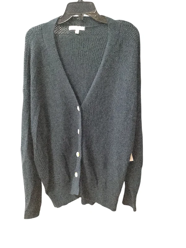 Exclusive Online Offer Sweater Cardigan By Cme In Navy, Size: 1x