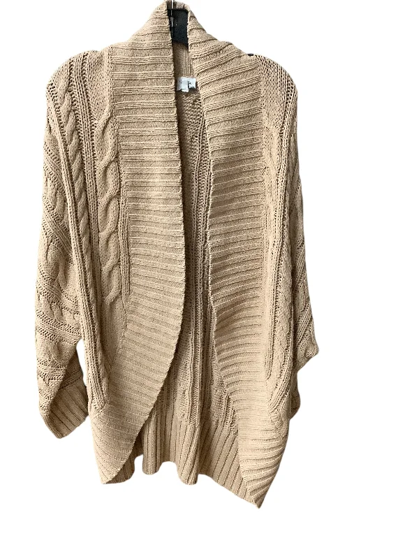 Doorbuster Deal Sweater Cardigan By Cozy In Tan, Size: 1x