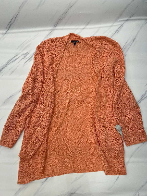Deal of the Week Sweater Cardigan By Eileen Fisher In Peach, Size: Xl