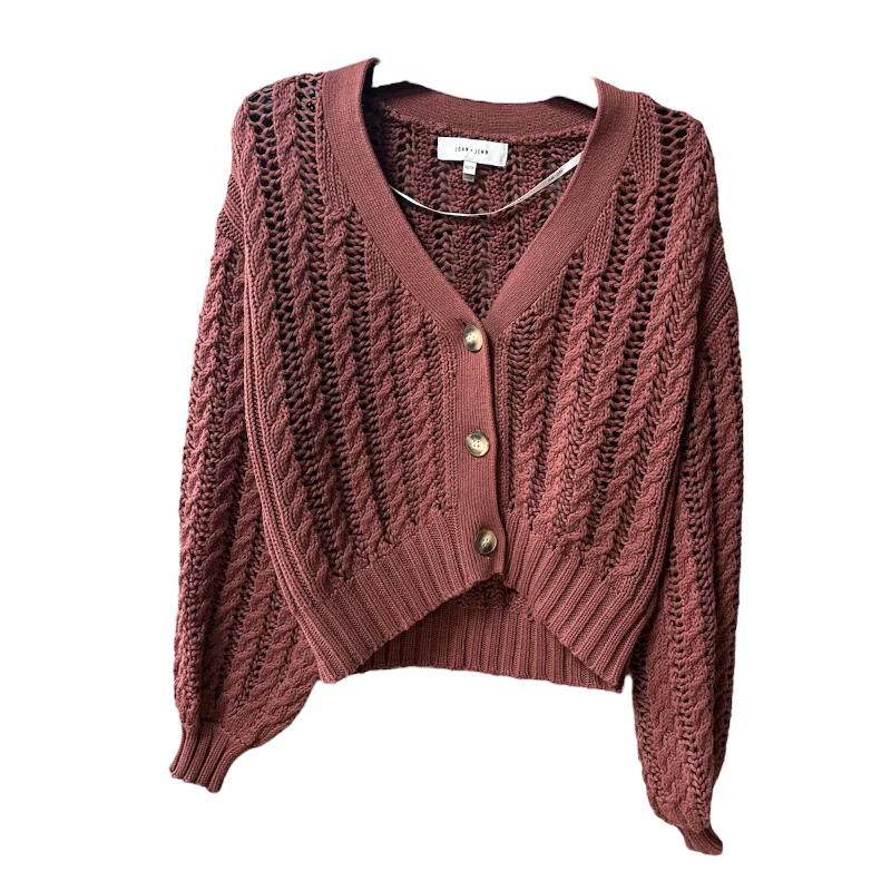 Deal Dash Sweater Cardigan By John + Jenn In Red, Size: Xs
