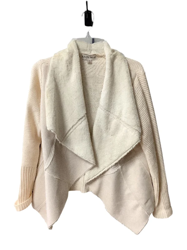 Super Deal Sweater Cardigan By Knox Rose In Beige, Size: L