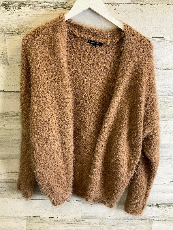 Crazy Deals Sweater Cardigan By Love Tree In Brown, Size: S