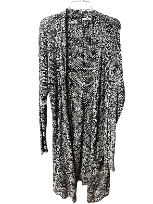 Deal Alert Sweater Cardigan By Maurices In Black & White, Size: 1x