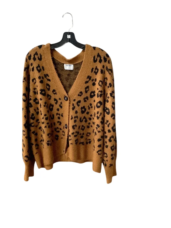 While Supplies Last Sweater Cardigan By Old Navy In Animal Print, Size: 1x