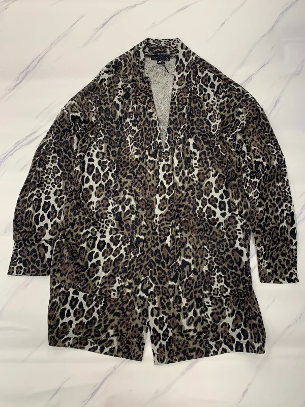 Take Advantage Sweater Cardigan By Sanctuary In Animal Print, Size: M