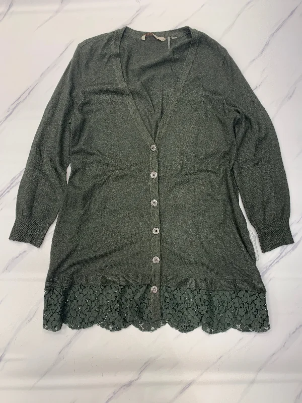 Bargain Blast Sweater Cardigan By Soft Surroundings In Green, Size: Xl