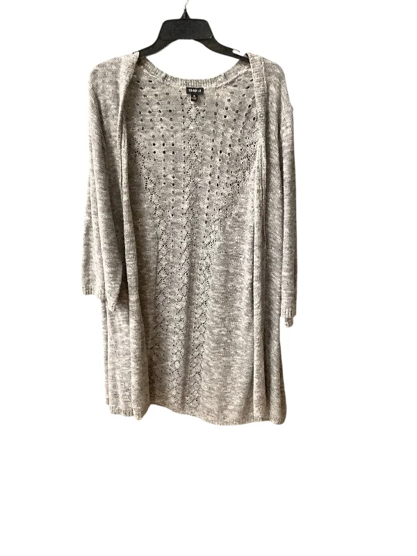 Year-End Clearance Sweater Cardigan By Torrid In Grey, Size: 3x