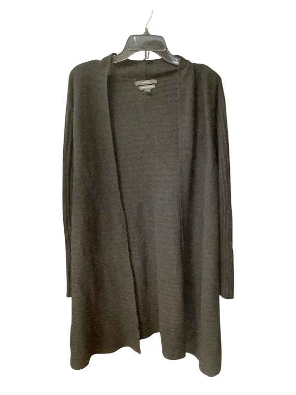 Super Deal Sweater Cardigan Cashmere By Tahari By Arthur Levine In Black, Size: L