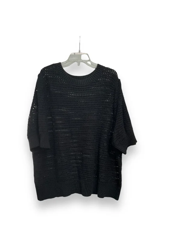 Price Slash Sweater Short Sleeve By Sonoma In Black, Size: 3x