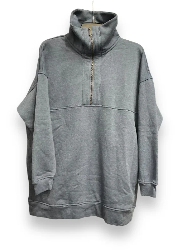 Price Drop Sweatshirt Collar By Old Navy In Blue, Size: M