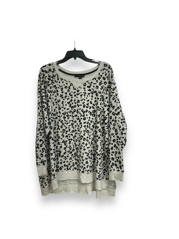 Early Bird Discount Sweatshirt Crewneck By Jane And Delancey In Animal Print, Size: 3x