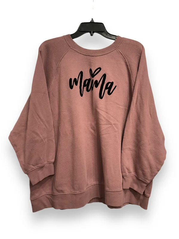 Act Fast Sweatshirt Crewneck By Old Navy In Purple, Size: Xl