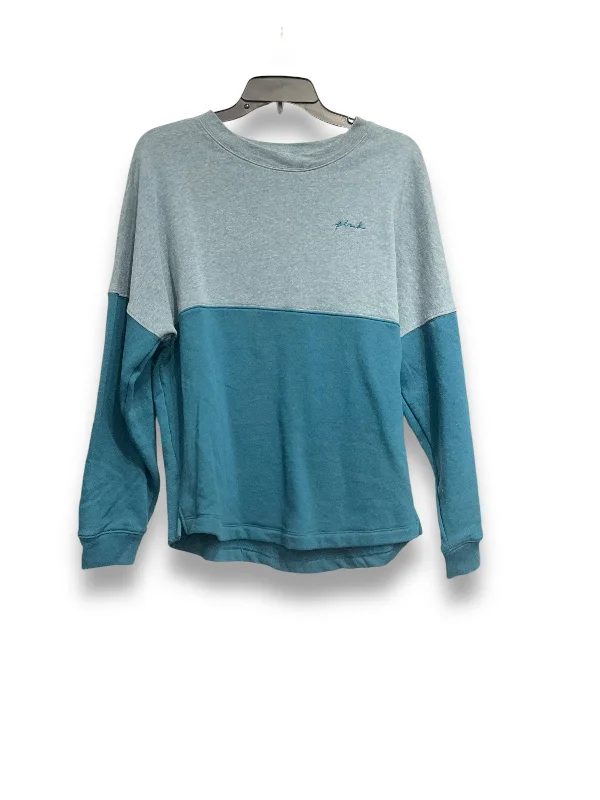 Sweatshirt Crewneck By Pink In Blue, Size: Sp