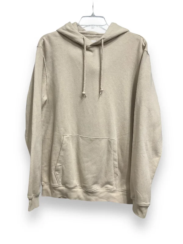 Seasonal Clearance Sweatshirt Hoodie By Gap In Cream, Size: M