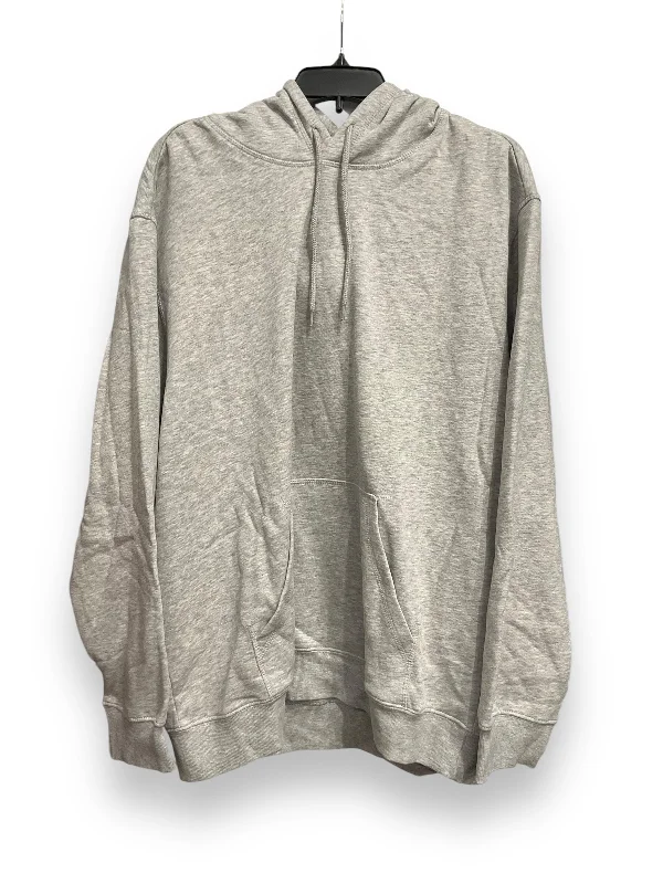 Exclusive Online Offer Sweatshirt Hoodie By H&m In Grey, Size: L