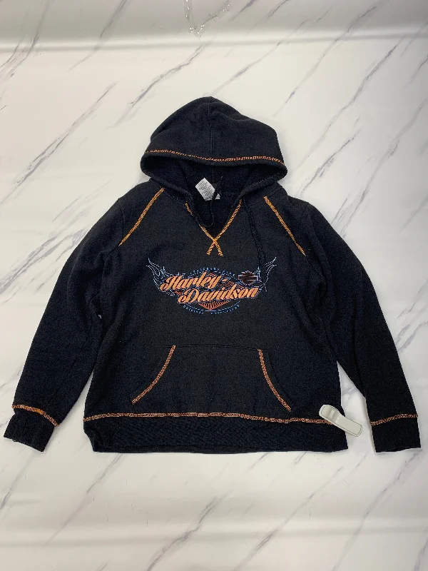 YEAR-End Sale Sweatshirt Hoodie By Harley Davidson In Black, Size: S
