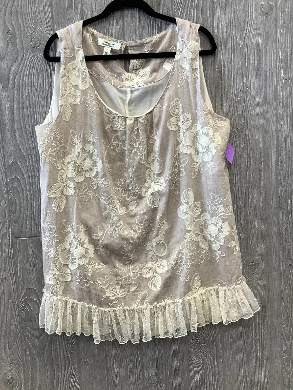 Discount Extravaganza Tan Top Sleeveless Krazy Kat, Size Xxl