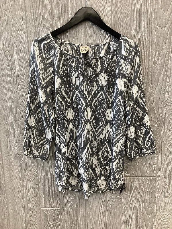 Deal Zone Top 3/4 Sleeve By Como Vintage  Size: L
