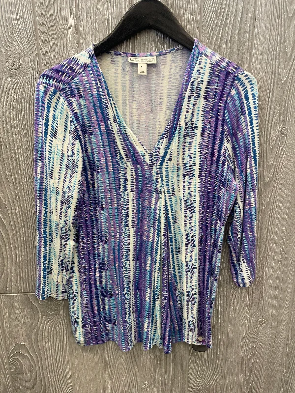 Online Only Top 3/4 Sleeve By Dana Buchman  Size: M
