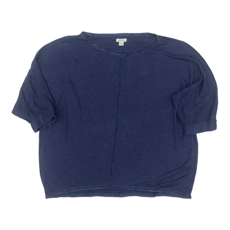 Discount Mania Top 3/4 Sleeve By Sundance In Blue, Size:L