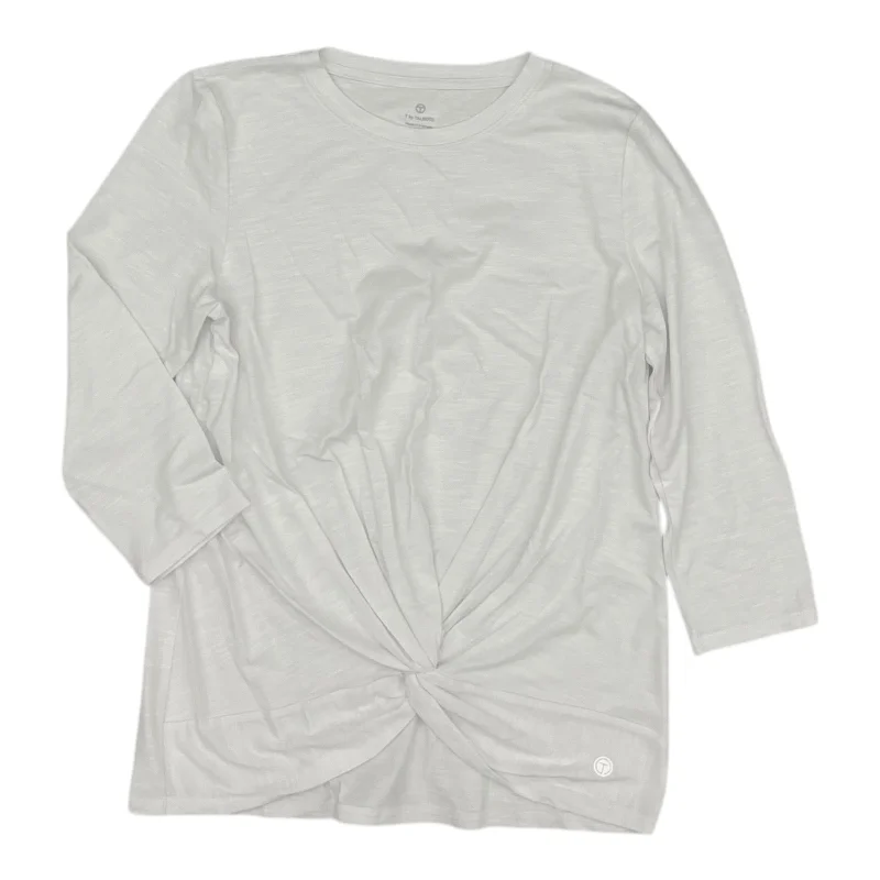 Midnight Sale Top 3/4 Sleeve By Talbots In White, Size:Mp