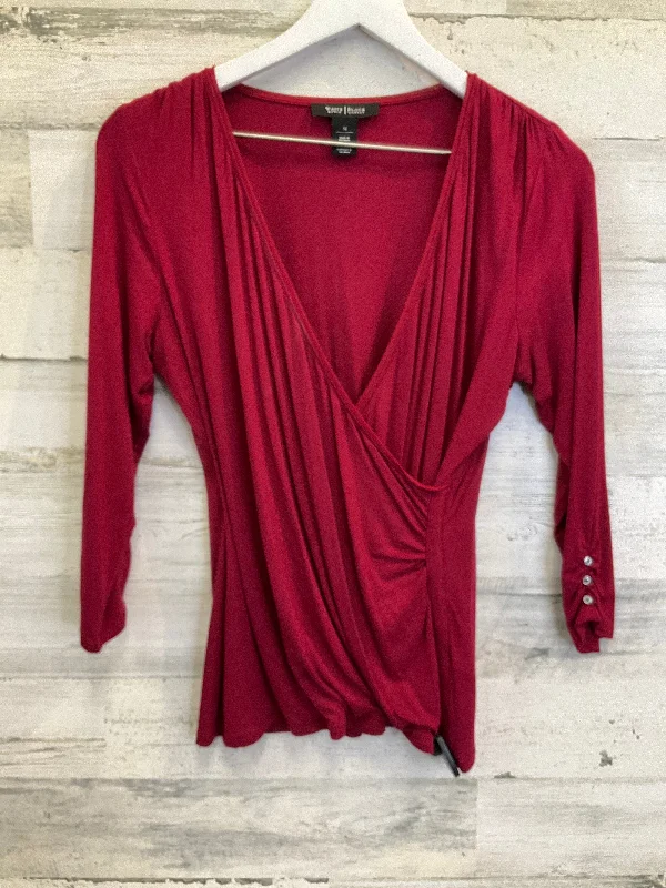 Factory Direct Sale Top 3/4 Sleeve By White House Black Market O In Red, Size: M